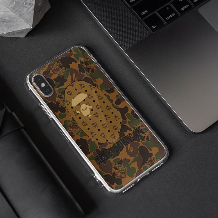 Ốp lưng Bape MCM Khỉ Rẻ cho iphone 6/7/8/Plus/X/Xs/XsMax/Xr/11/Pro/12Mini/12 PROMAX BAPPOD00040