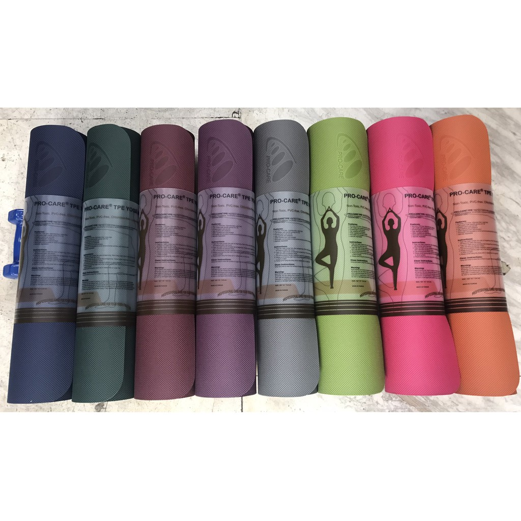 THẢM TẬP YOGA TPE 6MM PRO-CARE ĐÀI LOAN (TẶNG TÚI ĐỰNG THẢM)