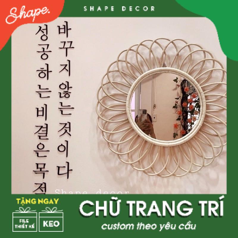 Chữ hàn quốc dán tường  hot trend để chụp ảnh decor