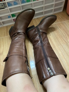 Boots si cổ cao,hàng 2nd da bò, size 36