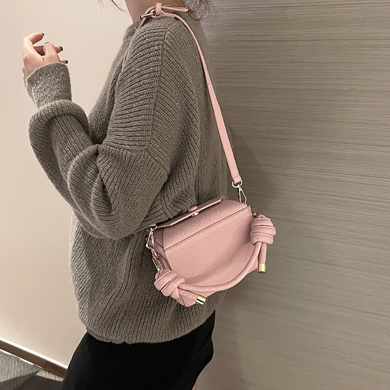 IELGY Túi Đeo Chéo Dáng Vuông Nhỏ Phong Cách Hàn Quốc Cá Tính Cho Nữ