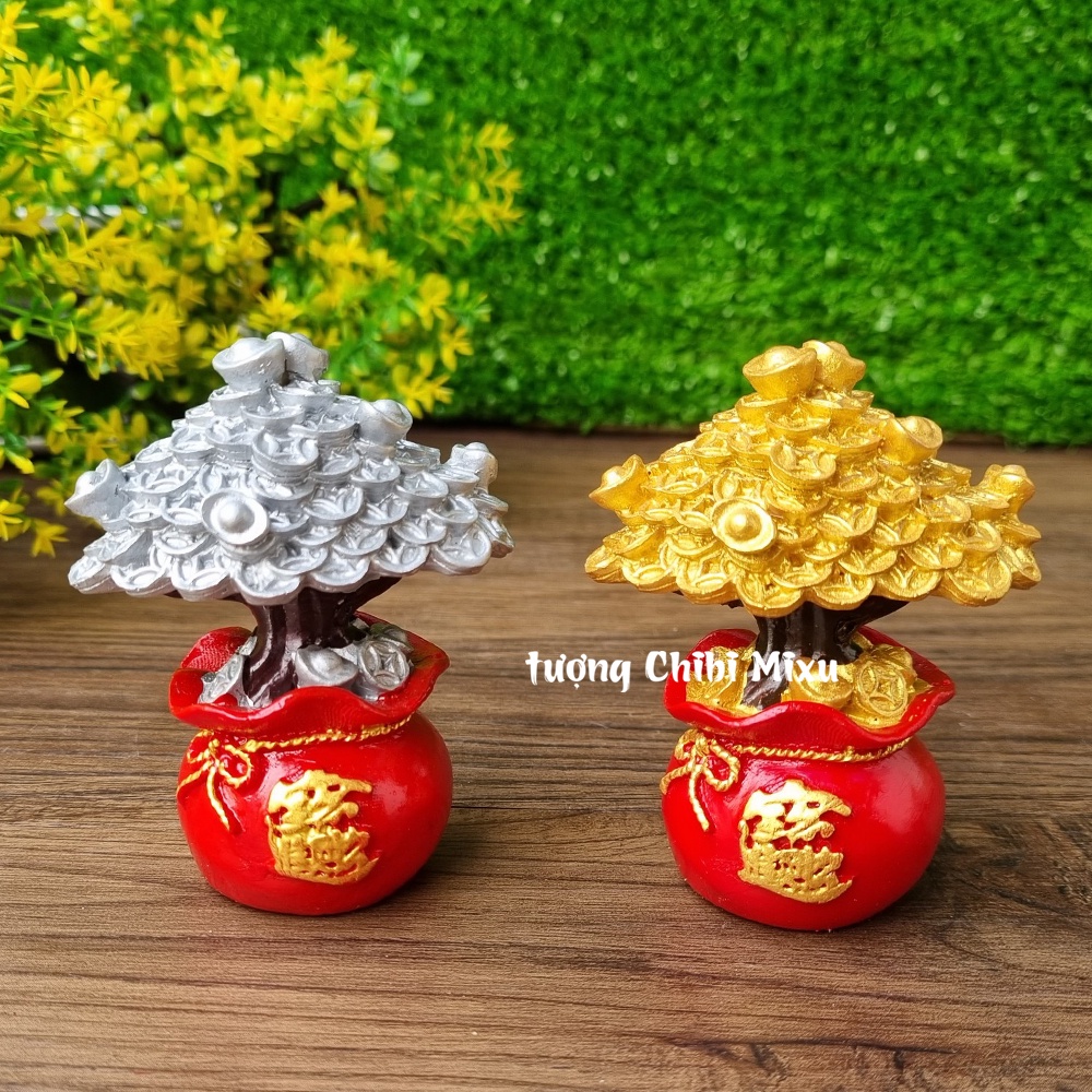 Chậu cây kim tiền size 8cm may mắn tài lộc