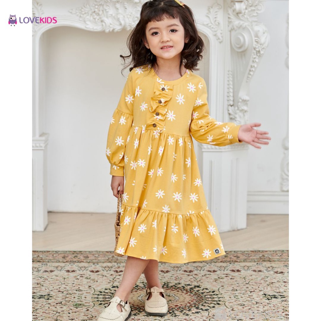 Váy thun đuôi cá tay phồng - Lovekids