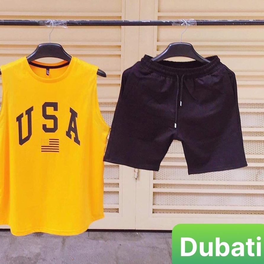 ĐỒ BỘ BA LỖ THỂ THAO USA, SET ĐỒ BỘ THỂ THAO MẪU MỚI MẶC CỰC MÁT HOT TREAND - DUBATI FASHION