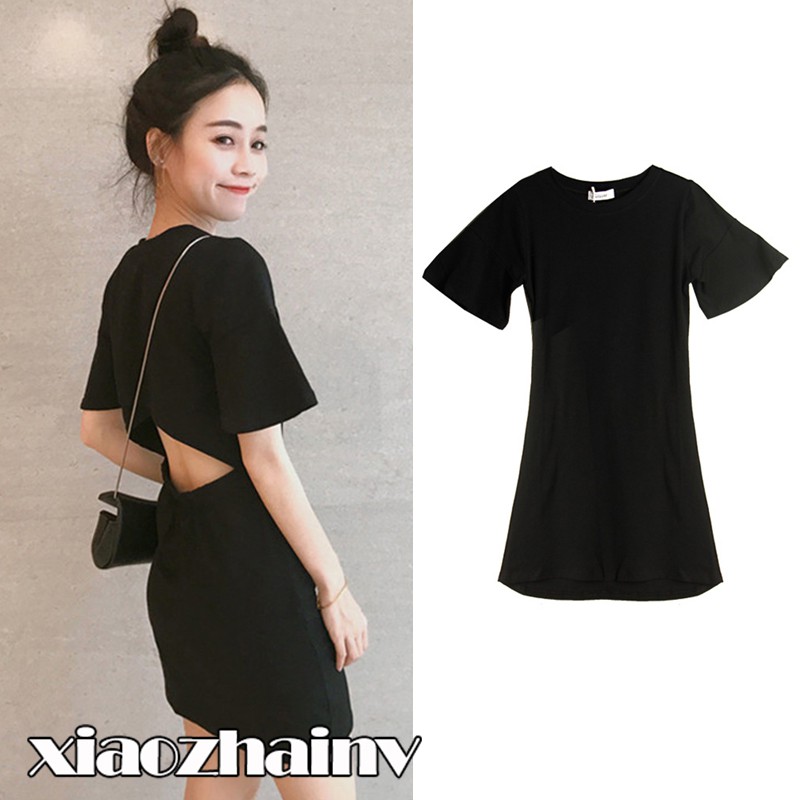 Đầm tay ngắn Xiaozhainv thiết kế dáng ôm cho nữ | BigBuy360 - bigbuy360.vn