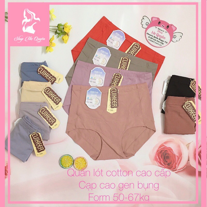 [GEN BỤNG] Quần lót cotton gen mỡ bụng thần thánh