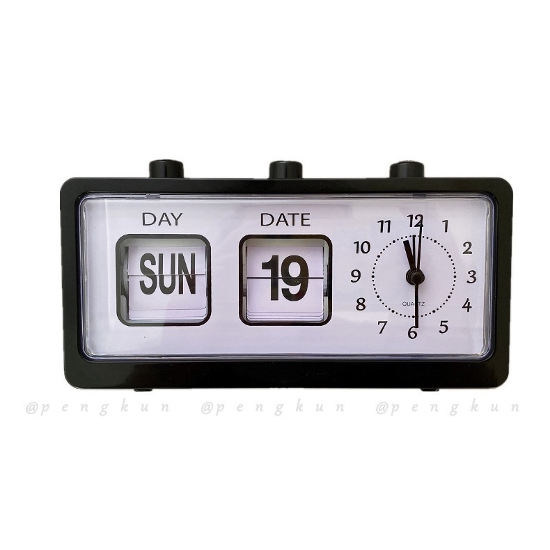 Ins Đồng Hồ Báo Thức Kỹ Thuật Số Hình Vuông Dạng Lịch Xoay Được Màu Đen Sáng Tạo Dễ Phối Đồ Hướng dẫn sử dụng Flip Lịch Đồng hồ báo thức Đồng hồ kỹ thuật số Lịch Đồng hồ Ghế Quảng trường Sáng tạo ins Gió