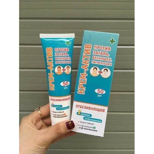 Kem chống nắng Nga xanh Aktive 100ml spf 50