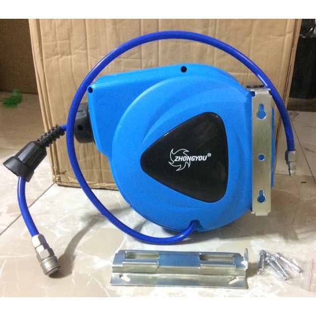 Cuộn dây hơi khí nén tự rút ZHONGYOU 9m-11m-15m Đài Loan