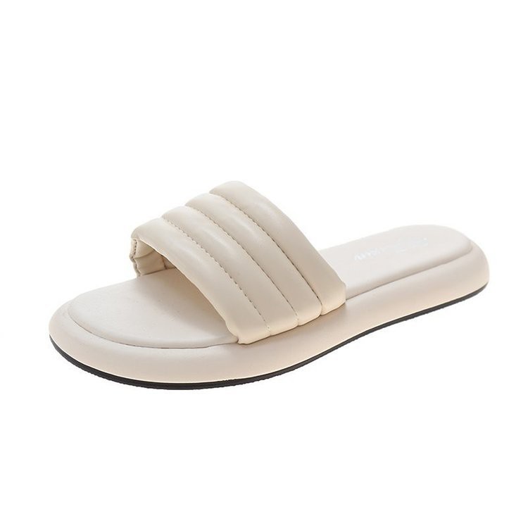 Dép Sandal Đế Dày Bằng Polyester Phong Cách Hàn Quốc Thời Trang Mùa Hè Hàng Mới Dành Cho Nữ