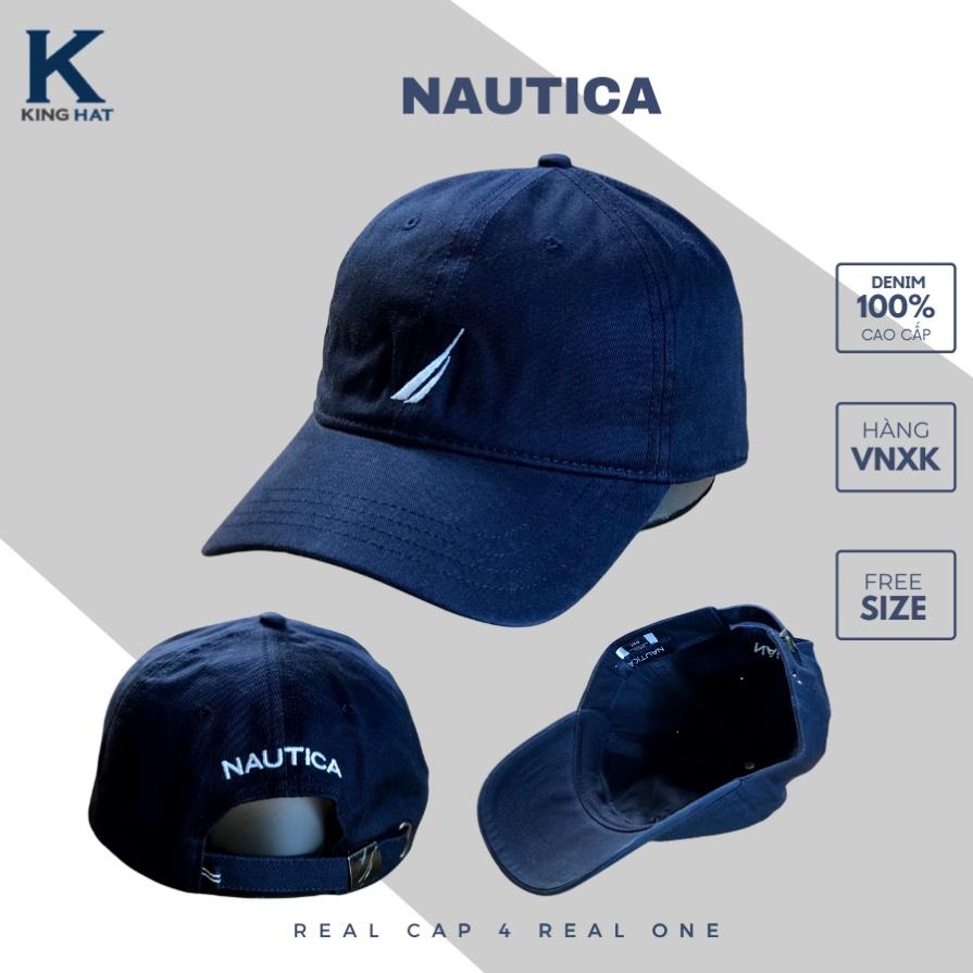 Nón lưỡi trai logo thêu Nautica, 100% vải kaki mềm mại, đa dạng màu sắc, phù hợp cho nam và nữ