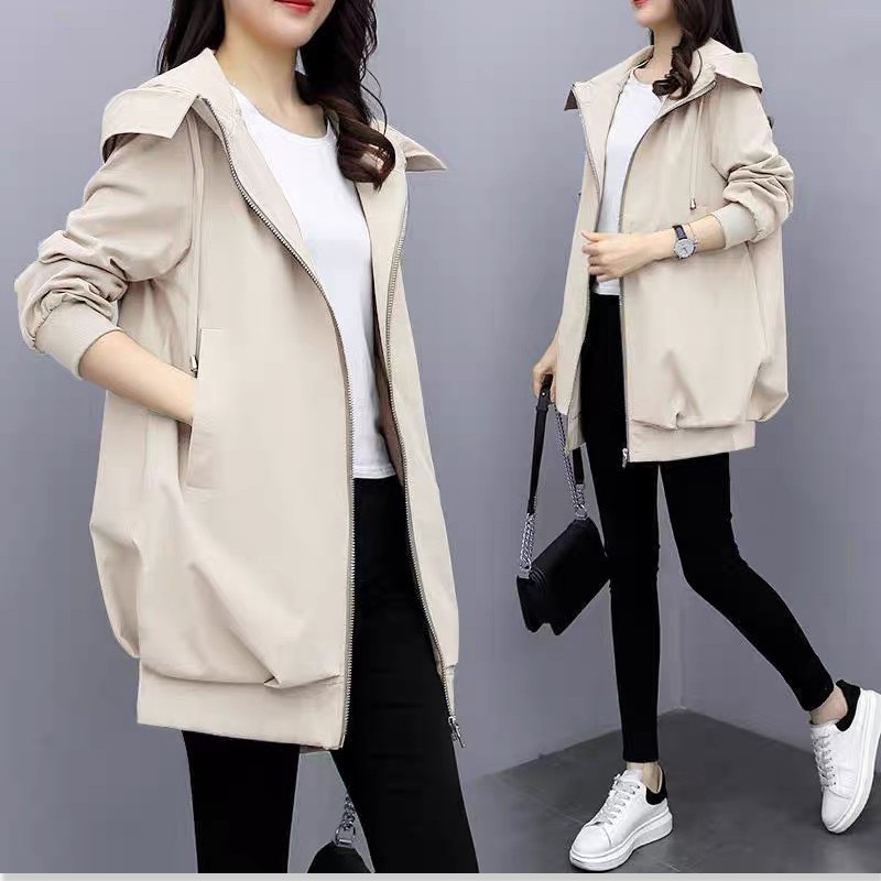 ÁO KHOÁC DÙ NỮ THỜI TRANG ULZZANG FOM DÀI PHONG CÁCH HÀN QUỐC SIÊU ĐẸP