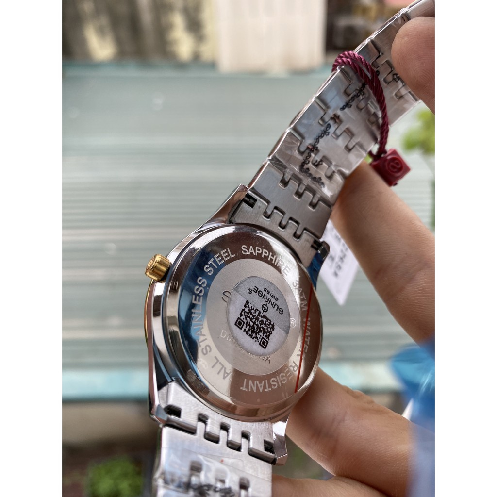Đồng hồ nam Sunrise nam mặt kính sapphire chống xước chống nước
