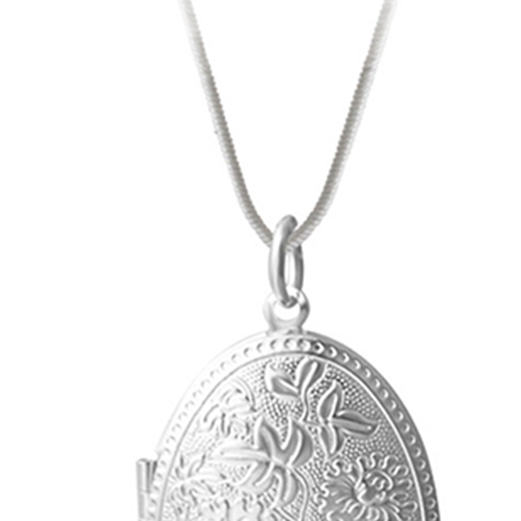 Dây chuyền mạ bạc thiết kế chạm khắc tinh xảo cá tính dành cho nam và nữ