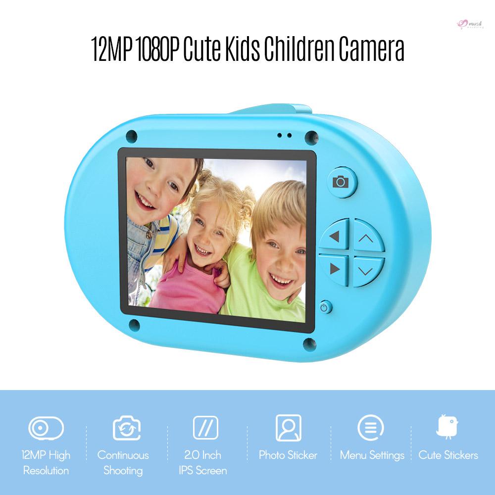 Camera kỹ thuật số mini HD 12MP 1080P Full HD màn hình 2.0 Inch IPS dễ thương cho bé
 | BigBuy360 - bigbuy360.vn