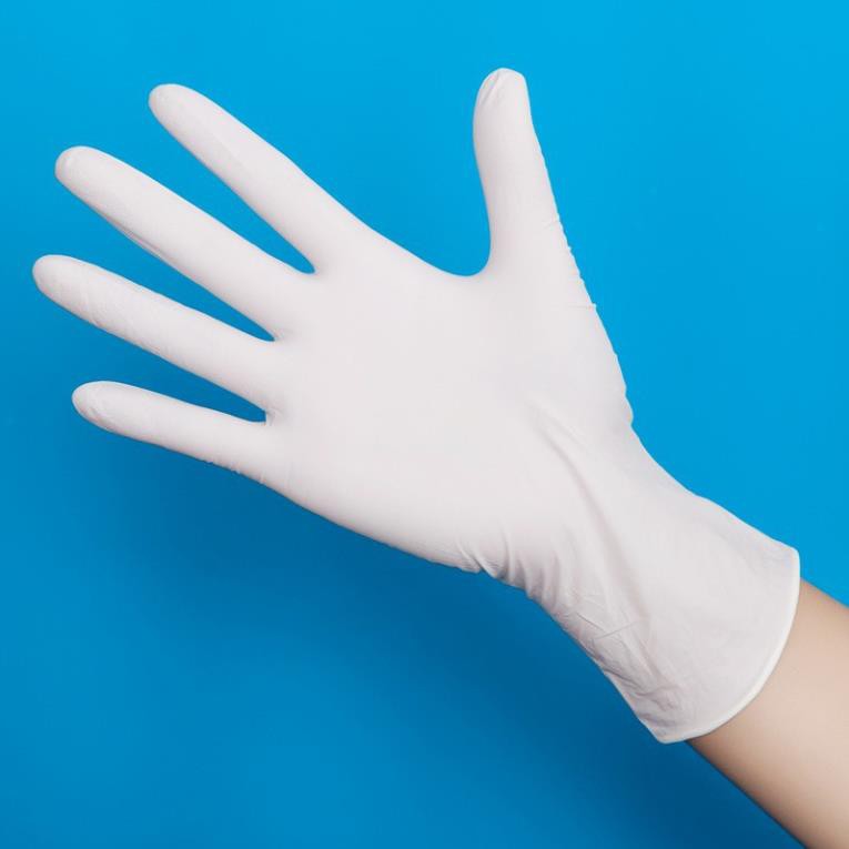 Găng tay y tế siêu dai màu trắng