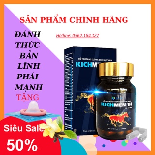Kichmen 1h 👍[CHÍNH HÃNG]👍 tăng cường sức mạnh nam giới  Lọ 30v Tặng kèm BCS xịn