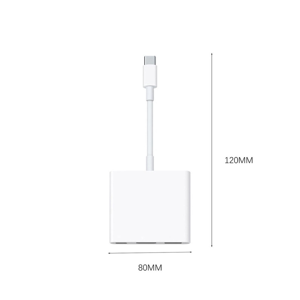 [New promo]USB-C Digital AV Multiport Adapter with USB Port  White Durable for Apple