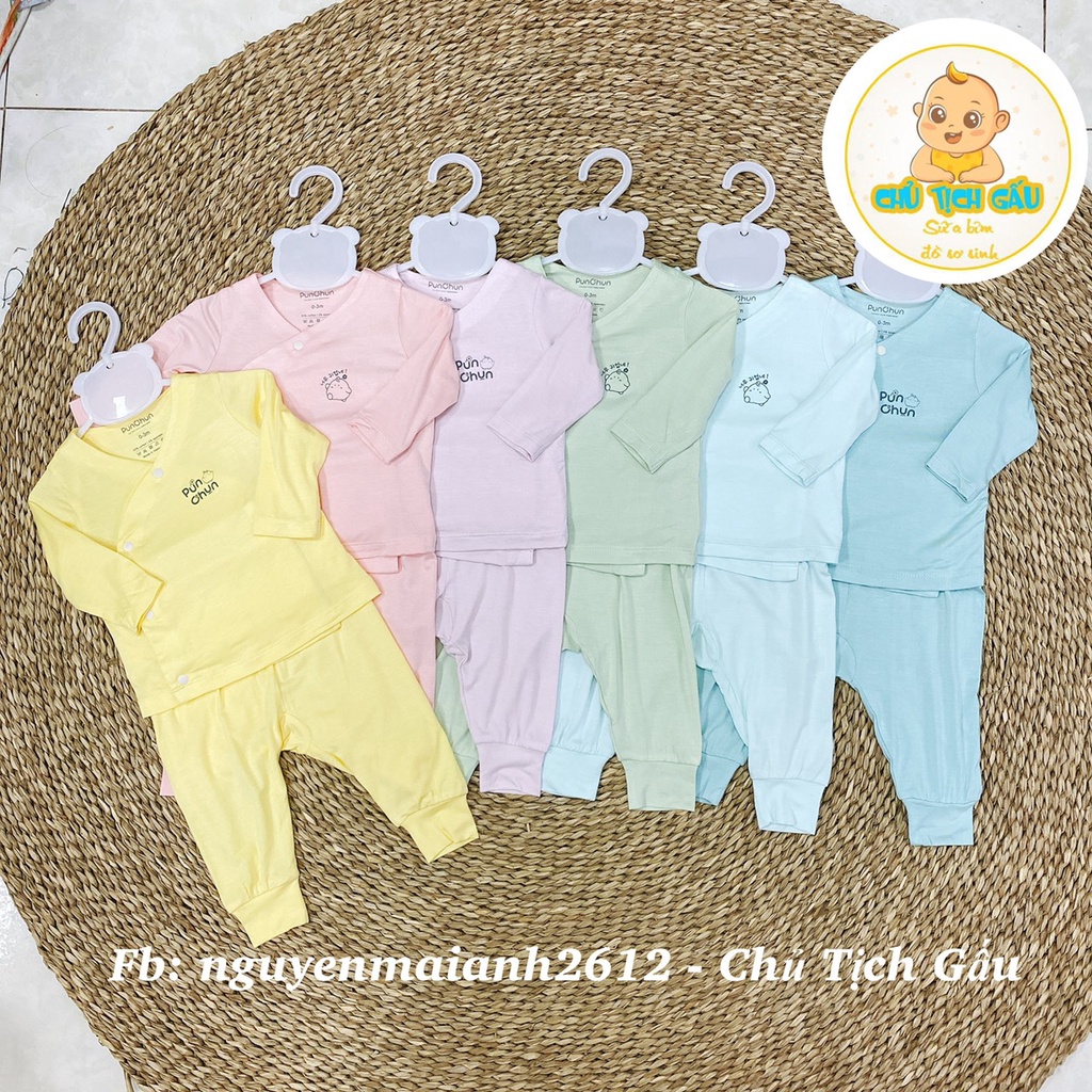 [PUNCHUN] Bộ dài tay sơ sinh cho bé hãng Punchun