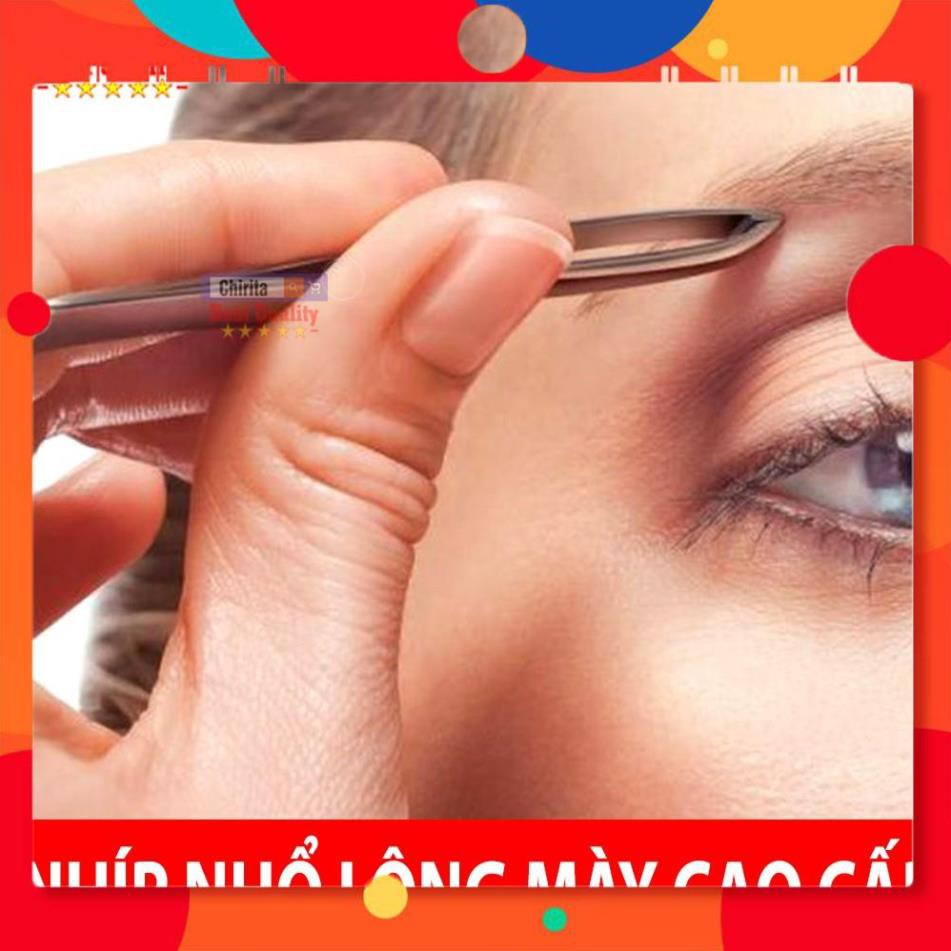 Nhíp Nhổ Lông Mày Thép Không Rỉ - Nhíp Nhổ Râu Cao Cấp