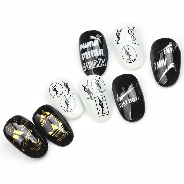 Nail Sticker Thương Hiệu Logo Nổi Tiếng- Dán Trang Trí - Nhiều Sticker Đẹp