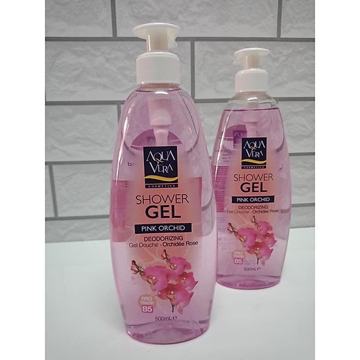 Gel tắm dưỡng da AquaVera Chiết xuất hương hoa giúp cơ thể tỏa hương 500ml