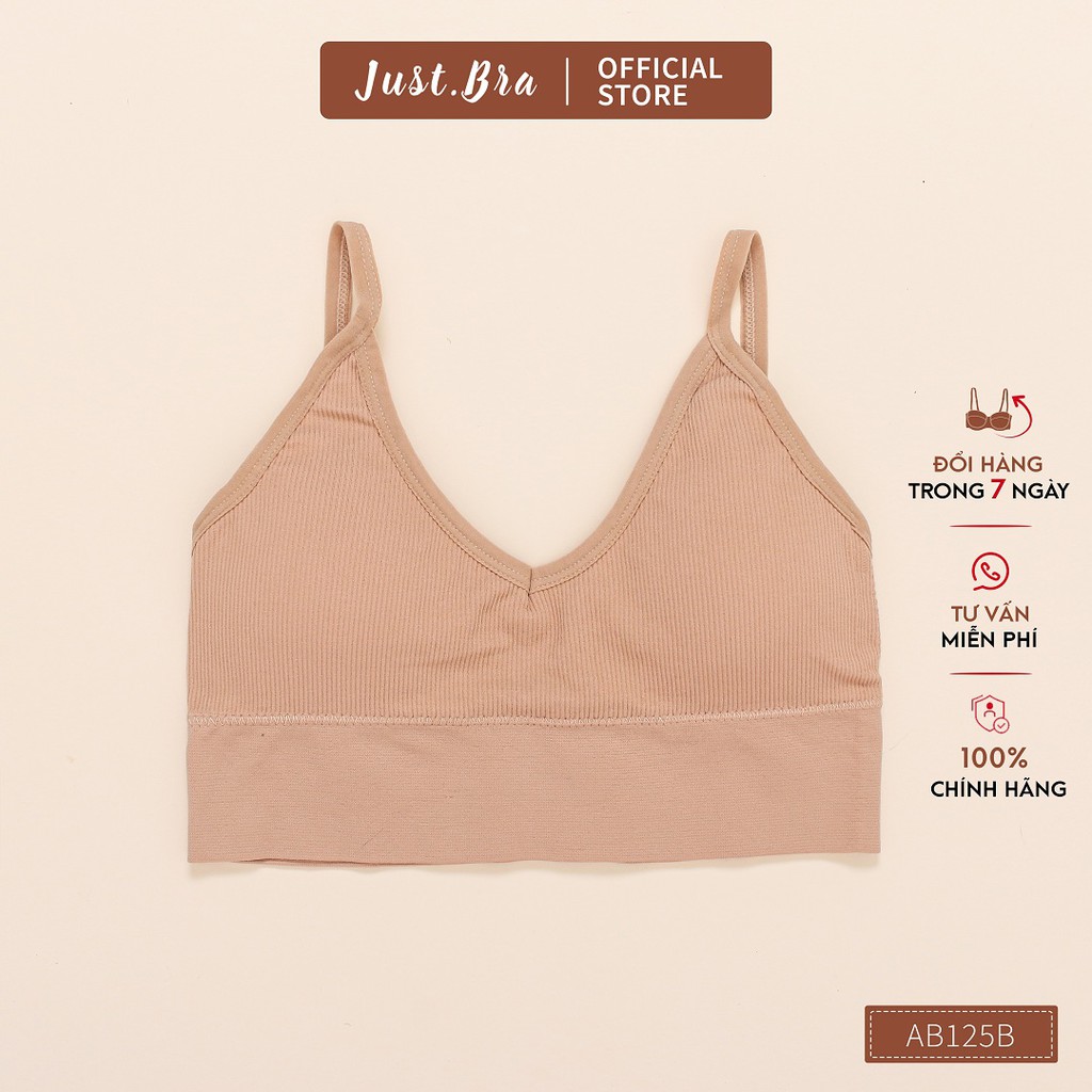 [Mã WABRJB031 giảm 10% đơn 99k] Áo ngực Just Bra thun gân khoét lưng cá tính AB125B | BigBuy360 - bigbuy360.vn