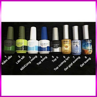 Sơn gel vinimay Base Top Bóng Cứng Móng Top Lỳ Cường Lực abnails giá sỉ phụ kiện nail đồ nail giá rẻ hoài út