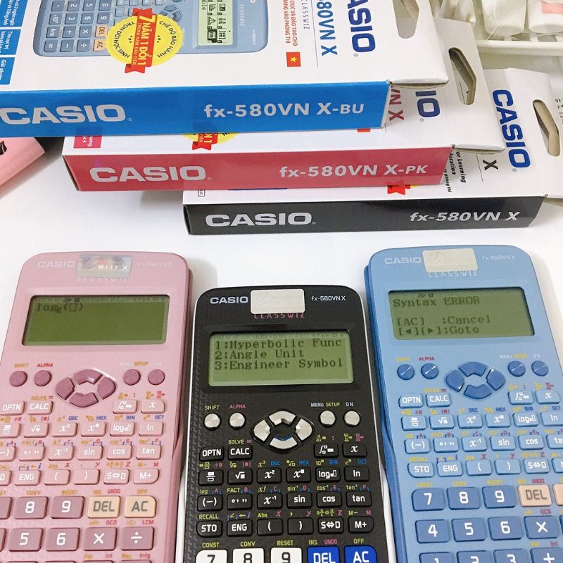 Máy tính Casio Fx 580 VNX hàng chính hãng bảo hành 7 năm.