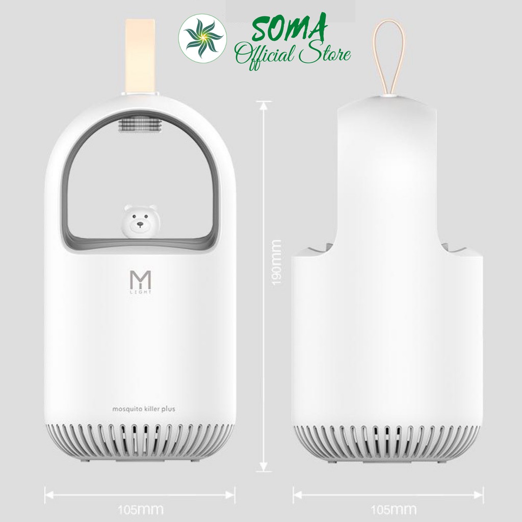 Đèn bắt muỗi USB vật lý gấu dễ thương sử dụng chất dẫn dụ giả hơi người MX36