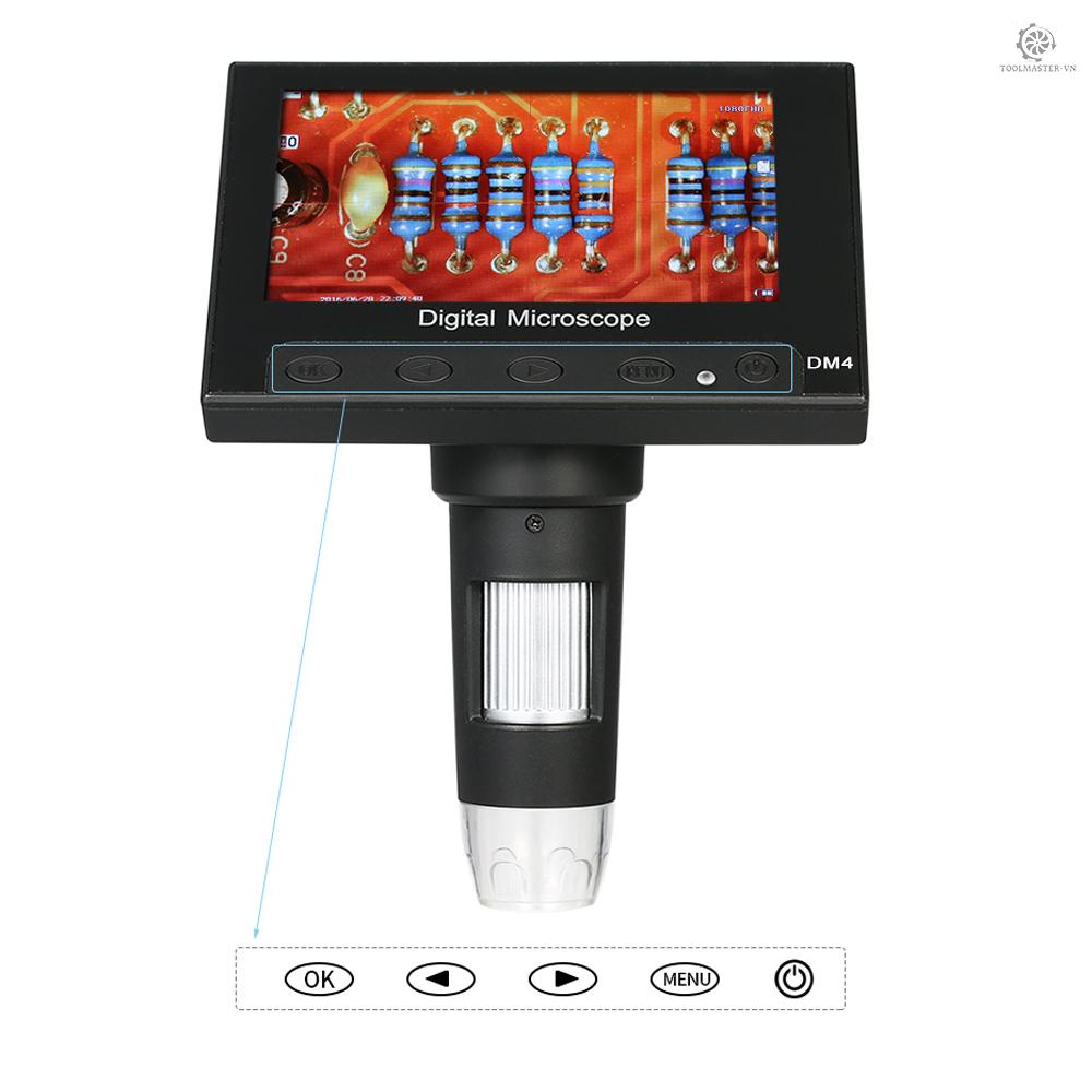 Kính Hiển Vi LCD 1000X 4.3-inch 720P Kèm Giá Đỡ Cho Bảng Mạch Điện Tử