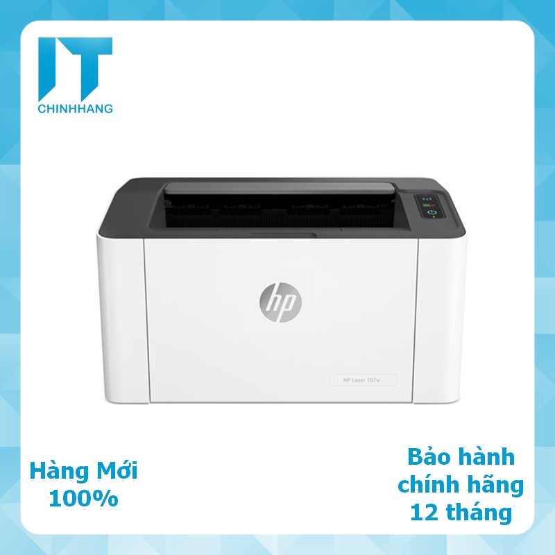 Máy In Laser Trắng Đen HP 107W - Hàng Chính Hãng