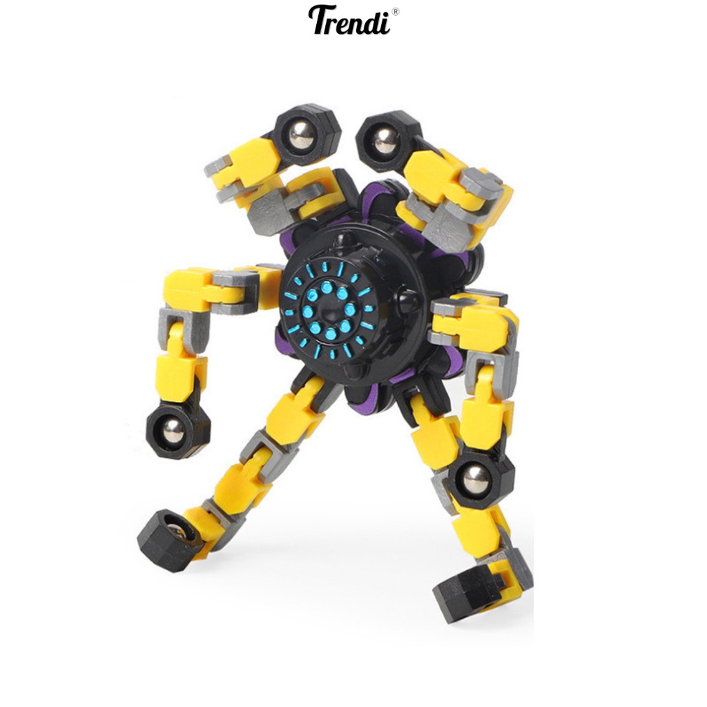 Đồ Chơi Con Quay Cơ Học Giải Trí Cầm Tay - Lắp Rắp Biến Hình ROBOT