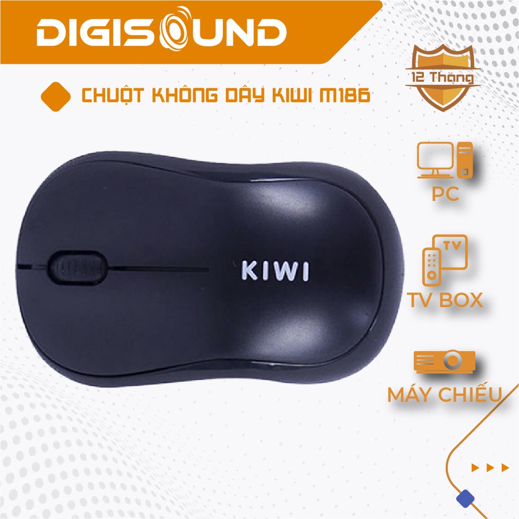 Chuột không dây Kiwi M186 tốc độ 1600 DPI, chơi game