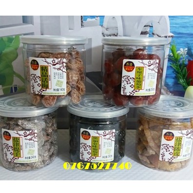 [SG] XÍ MUỘI SWEET HOUSE (Ô MAI): Mơ, Nho, Mận đỏ, Mận đen, Trần bì, Mận cắt, Đào