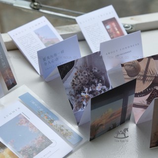 Hình dán gấp phong cảnh Peaceful Sticker trang trí sổ, planner, điện thoại, scrapbook - Tiệm Ngựa Gỗ