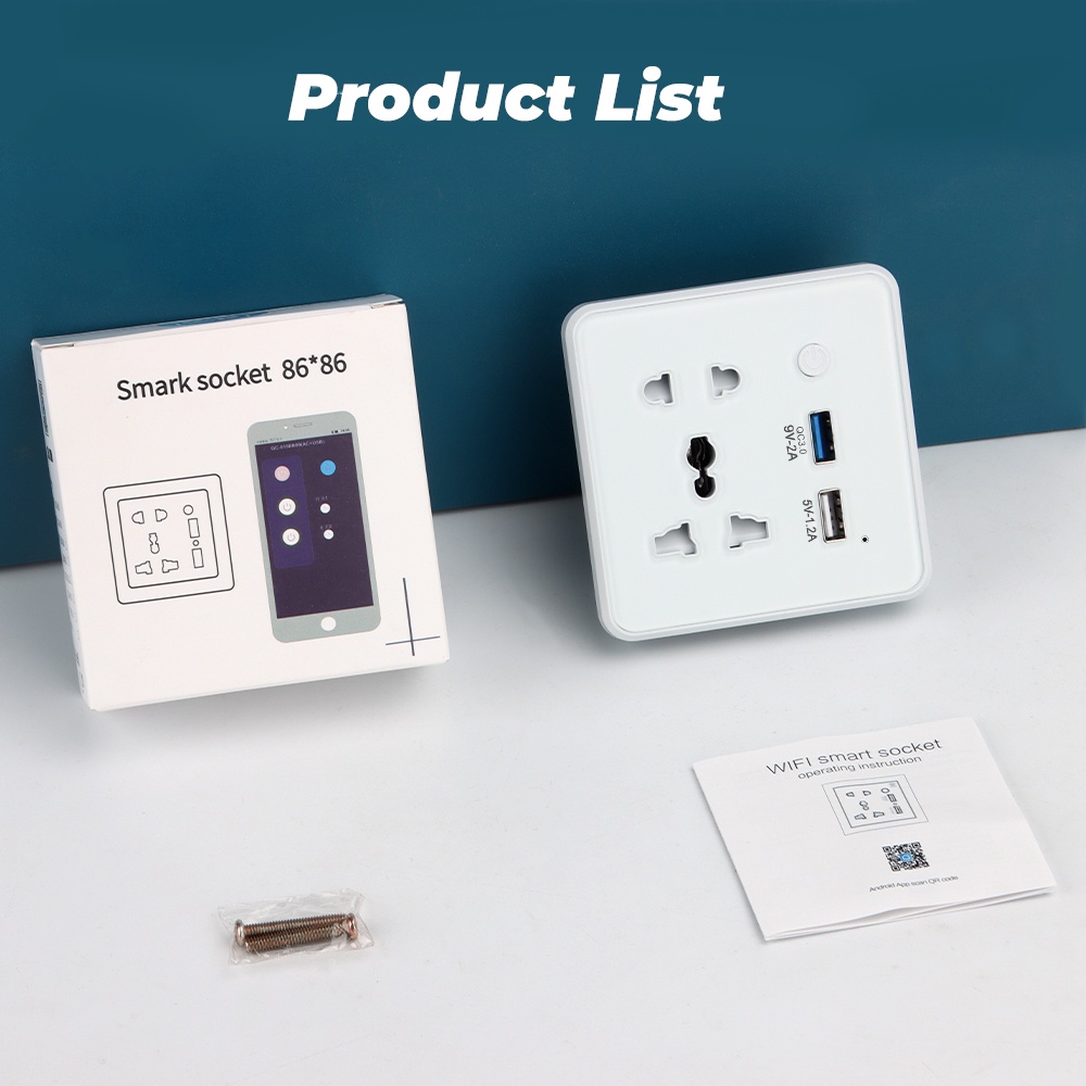 Ổ cắm điện thông minh SMATRUL Wifi cổng USB 3.0 thông dụng tiện lợi