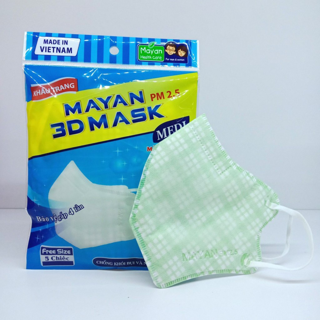 KHẨU TRANG MAYAN 3D MASK SET 5 CÁI