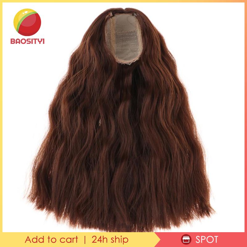 Tóc Giả Xoăn Màu Nâu Cho Búp Bê Tỉ Lệ 1 / 4