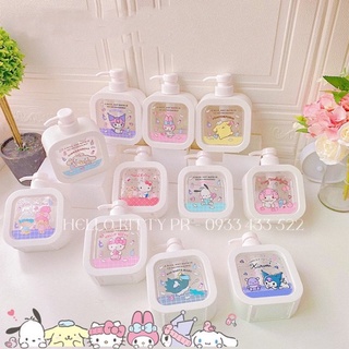 Bình chiết dầu gội, sữa tắm 3D Doremon - Hello Kitty