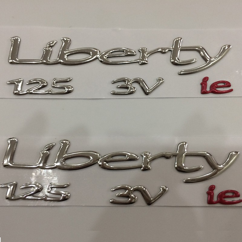 Tem nỗi chữ Liberty 125 3V ie dán xe máy siêu bền