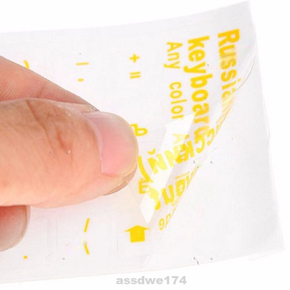 Sticker Dán Bàn Phím Máy Tính Hình Chữ Cái Tiếng Nga
