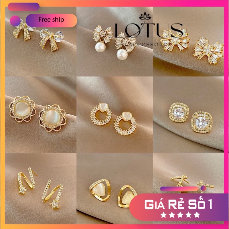 Bông tai nữ🔥FREESHIP🔥 Khuyên tai thiết kế thanh lịch phong cách Hàn Quốc nữ-Bạc 925