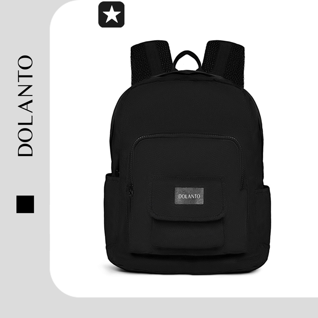 Balo Đẹp Đựng Laptop GLOBAL Vải Canvas Chống Thấm Nước Unisex Nam Nữ Đi Học Đi Chơi DOLANTO.
