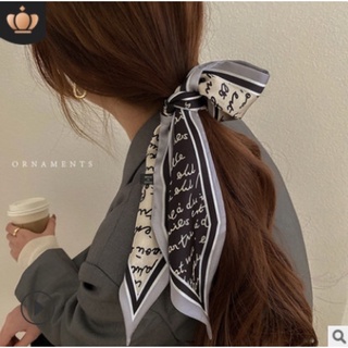 Khăn lụa buộc tóc nhiều màu