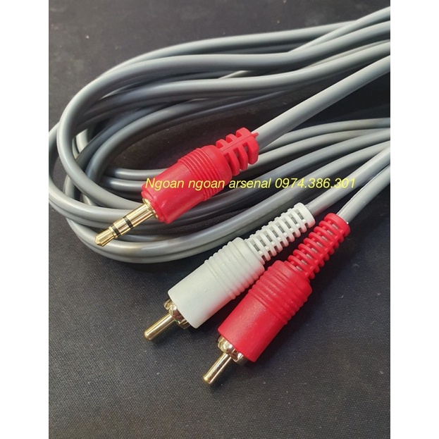 Dây tín hiệu 3,5 ra 2Av hãng JSJ chính hãng từ 1,8m đến 10m. Báo giá 1 sợi