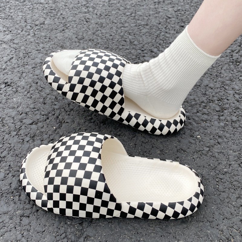 Dép Bánh Mỳ NAM và NỮ Độn Đế Quai ngang 2022 ô vuông caro đi chơi , đi biển, du lịch siêu rẻ_sẵn hàng MẪU MỚI 2022