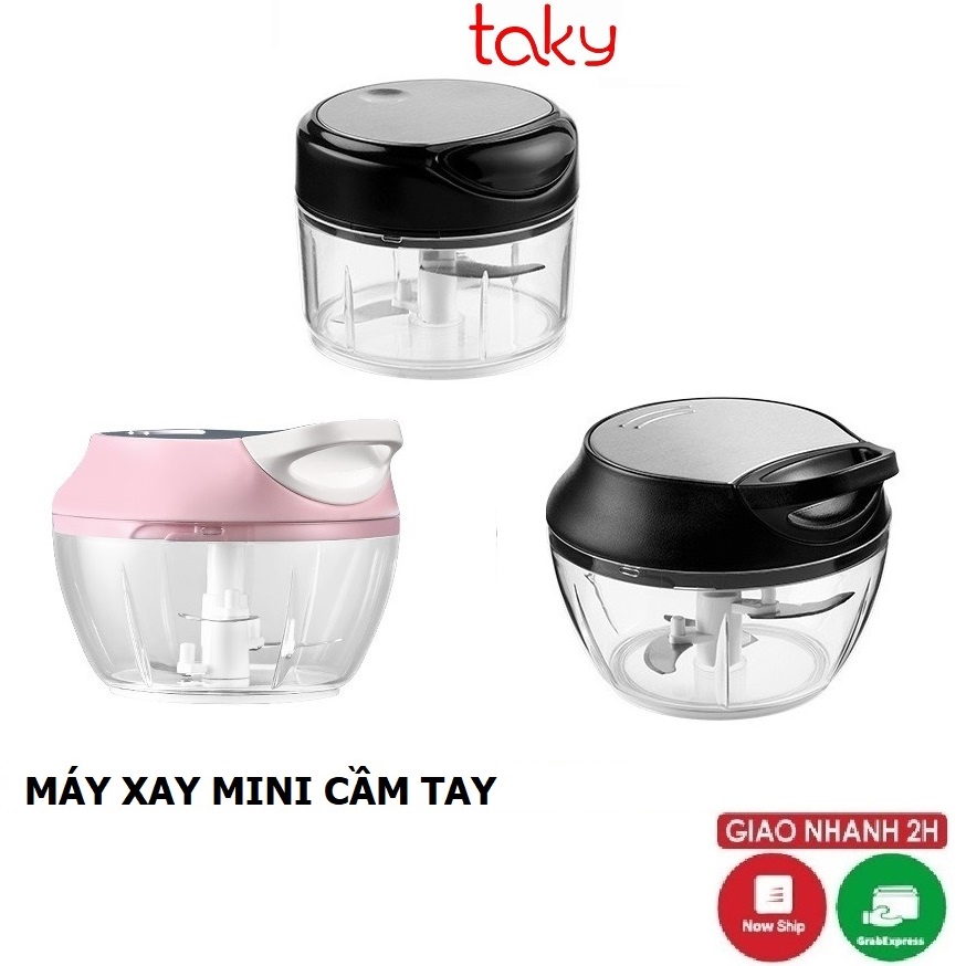 Máy Xay Đa Năng - Taky, Cầm Tay Kéo Xay, Nhỏ Gọn Xay Hành Tỏi, Đồ Ăn Dặm Cho Bé, Xay Thịt, Xay Thực Phẩm 5205, 5207