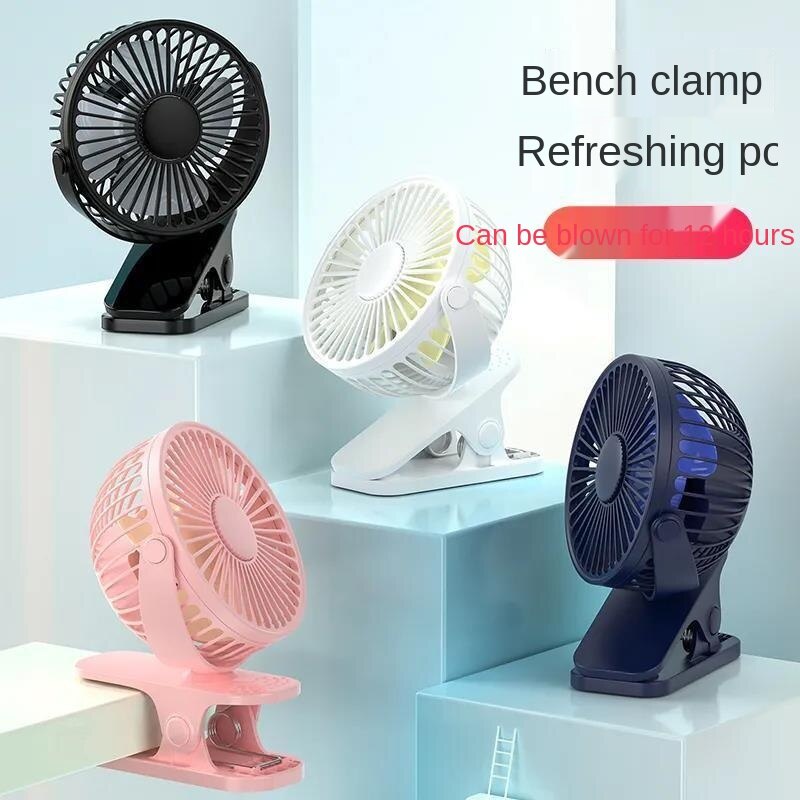 Quạt nhỏ sạc cổng USB kẹp bàn tiện lợi