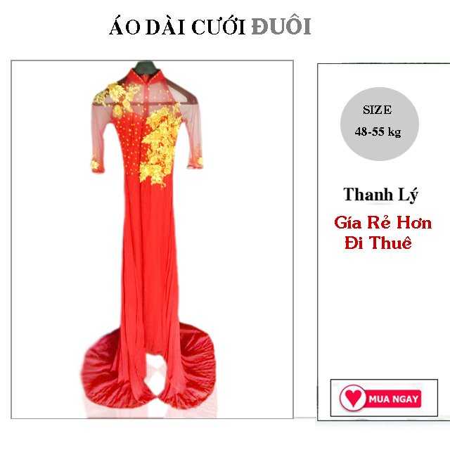 Áo Dài Cưới - Bộ Khỏa - Sườn Xám Thanh Lý Gía Rẻ Hơn Đi Thuê